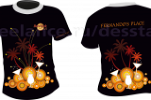 Футболка для клуба-ресторана