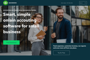 Создание сайта для компании Quickbooks