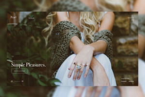 Первый экран для ювелирного магазина Pearl