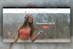 Дизайн главной страницы для интернет-магазина