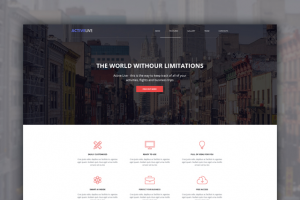 Верстка на Bootstrap для компании "ActiveLife"