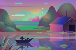 Домик рыбака