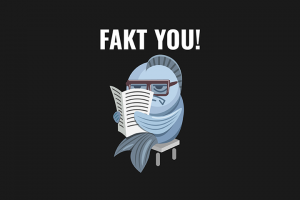 Логотип для инфо-канала в инстаграме "FAKT YOU" (1 вариант)