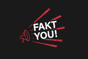 Логотип для инфо-канала в инстаграме "FAKT YOU" (3 вариант)