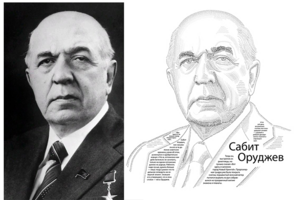 Портрет Сабита Оруджева из текста