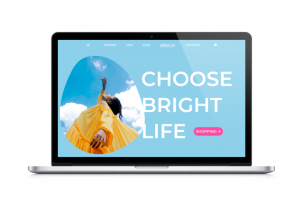 Концепт первого экрана интернет-магазина одежды