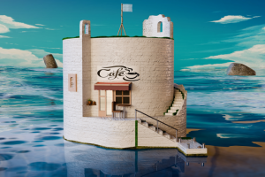 Cafe по среди океана