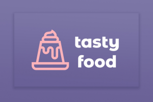 Логотип для мини-кафе Tasty Food