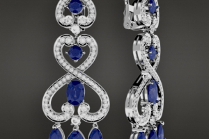 House of Garrad "Regal Cascde" earings replica