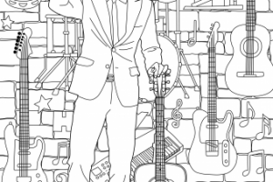 Раскраска "Легенды русского рока" Ногу Свело