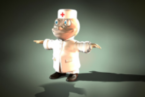 3D персонаж "Доктор" для телепередачи