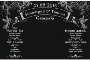 Баннер на свадьбу