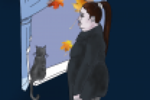 Одиноко у окна