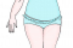 Тетка взвешивается