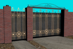 ворота 3д макс
