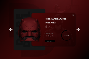 Карточка товара из магазина экипировки для косплея.