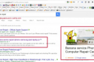 Ремонт айфонов - продвижение под канаду