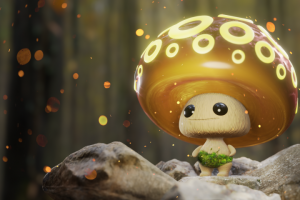 Милый сказочный персонаж (Лесной грибок)