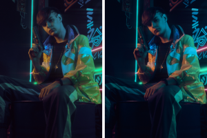 Цветокоррекция+ретушь До/После