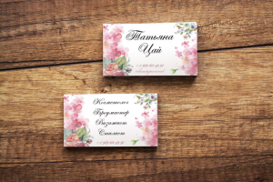 Визитка для визажиста-стилиста