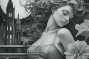 Иллюстрация монохром