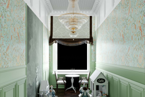 Дизайн-проект кофейни с деткой комнатй