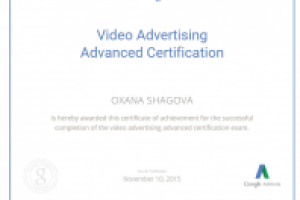 Video Advertising Advanced Certification