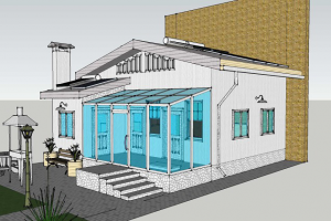 Проект частного жилого дома. Стадия эскиз.