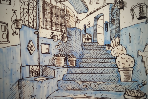 Голубой городок.