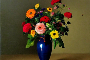 Цветы в вазе.
