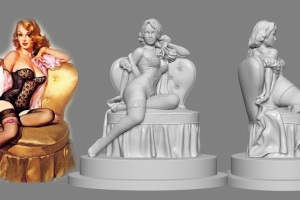 Дама на кресле