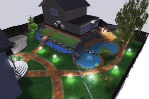 План освещения с визуализацией