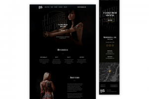 Сайт под ключ для тату студии