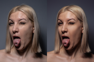 Пример ретуши