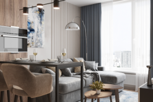 Дизайн-проект однокомнатной квартиры