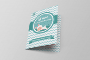 Буклет для студии снимающей выписку из роддома