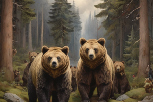 Медведи в лесу