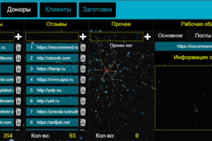 Приложение для учёта раскрутки сайтов