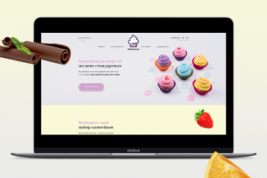 Дизайн лендинга: Капкейки
