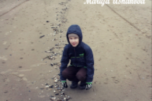 Мальчик и ракушки