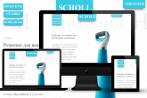 Дизайн интернет-магазина  для "School"