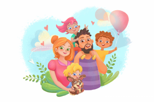 Иллюстрация для детского образовательного приложения