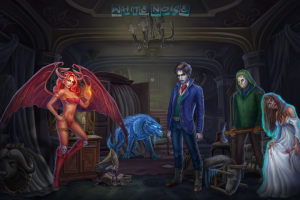 Персонажи призраков для бонусной слот игры.