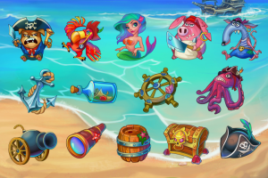 Game symbols are drawn in Adobe Flash and Art for the slot a gam