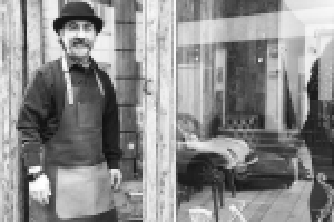 кожаный фартук для английского барбершопа Cut&Grind