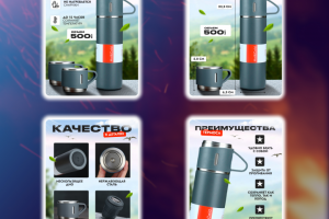 Дизайн карточки товара "Термос"