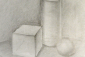 Геометрические тела, А3 карандаш