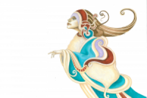 А3, акварель