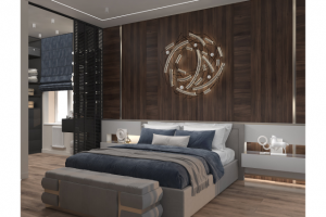 Дизайн проект спальни в частном доме