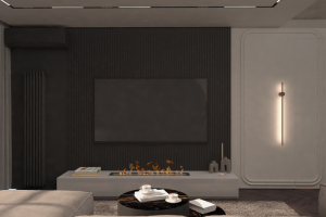 Кухня гостиная с видом на море